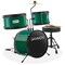 Gammon 3-Piece Junior Drum Set with Throne, Complete Beginner Kit with Bass Drum, Toms, Cymbal, Pedal, and Drumsticks